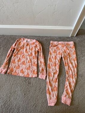 Poppy Kids Co Pink Cake Birthday  Pajama Set 3T